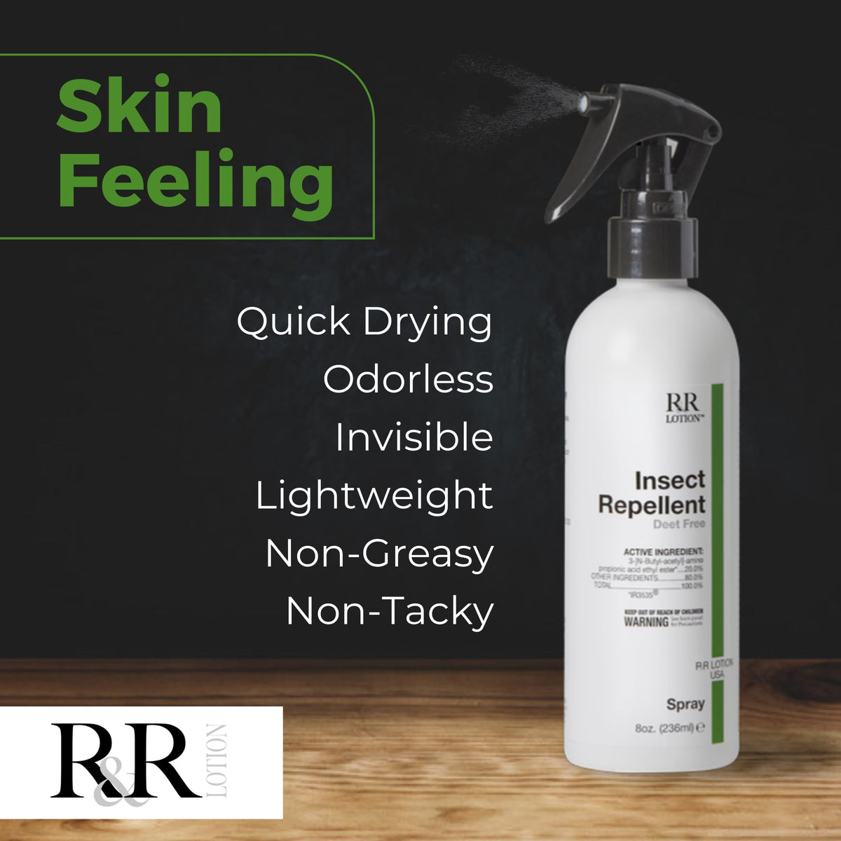 Insect Repellent Spray 8 Hour Protection 32oz Bottle V119