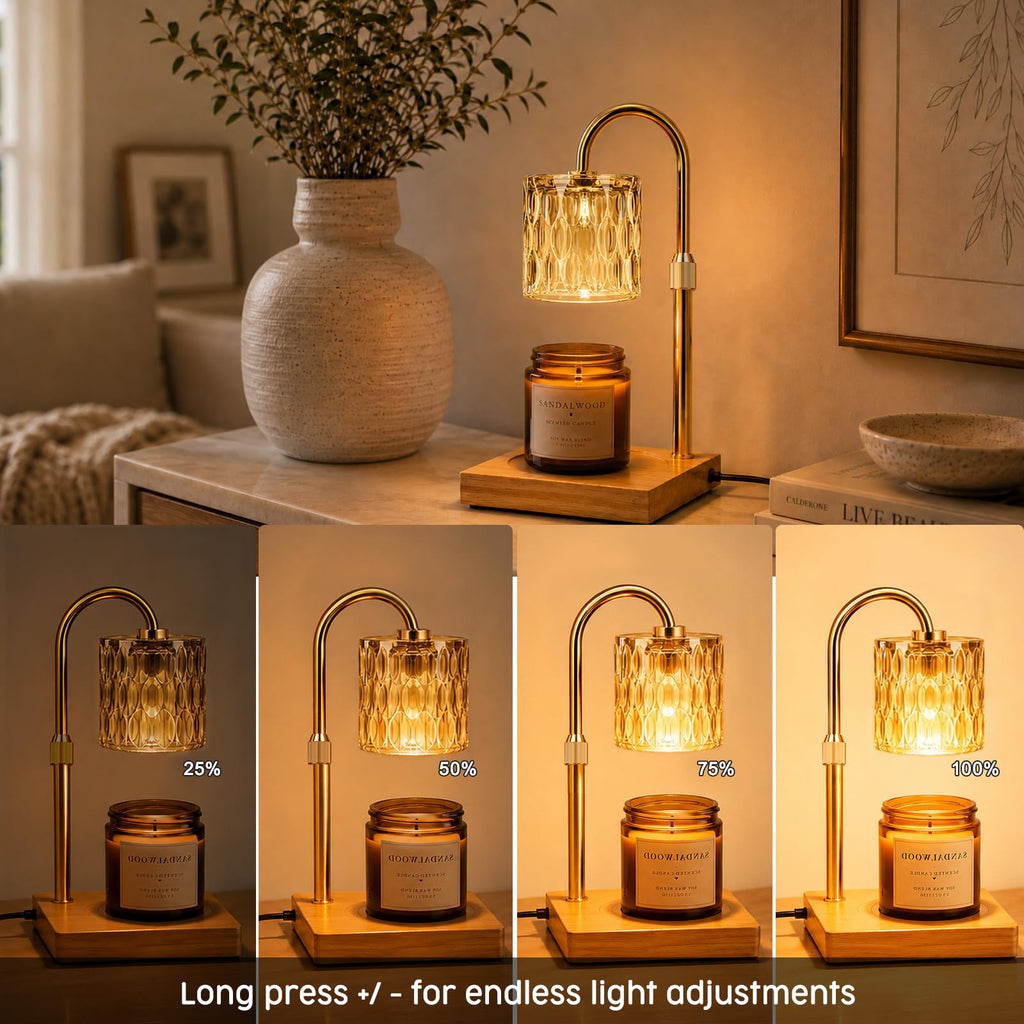 Adjustable Dimmable Candle Warmer Lamp with Timer J8787