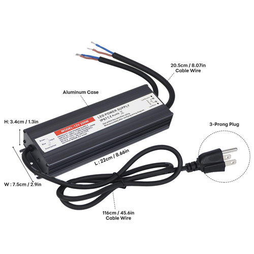 200W 12V LED Power Supply X25418