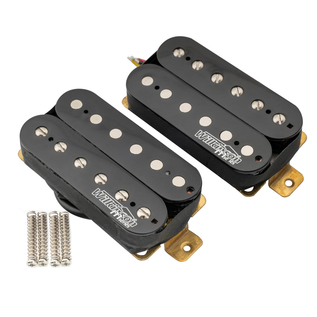 Alnico 5 Open Humbucker Pickups Set Black I736334