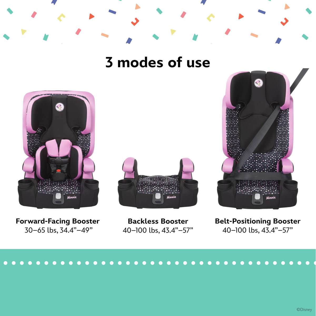 3-in-1 Harnessed Booster Car Seat R90493