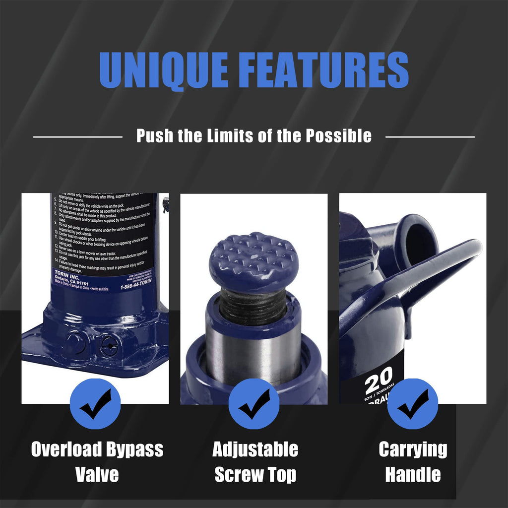 20 Ton Low Profile Car Bottle Jack Q10319