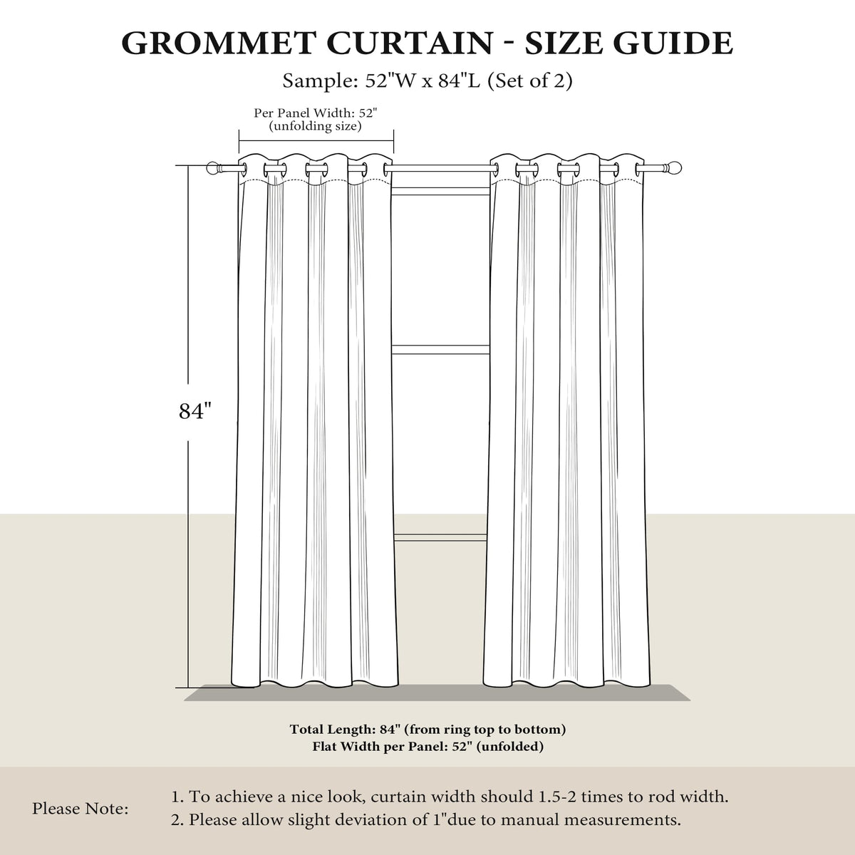 Silver Grey Pattern Curtains 52 x 84 Inch B375265