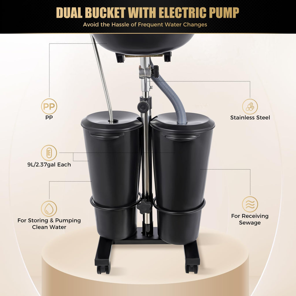 Portable Shampoo Bowl with Electric Pump L5950