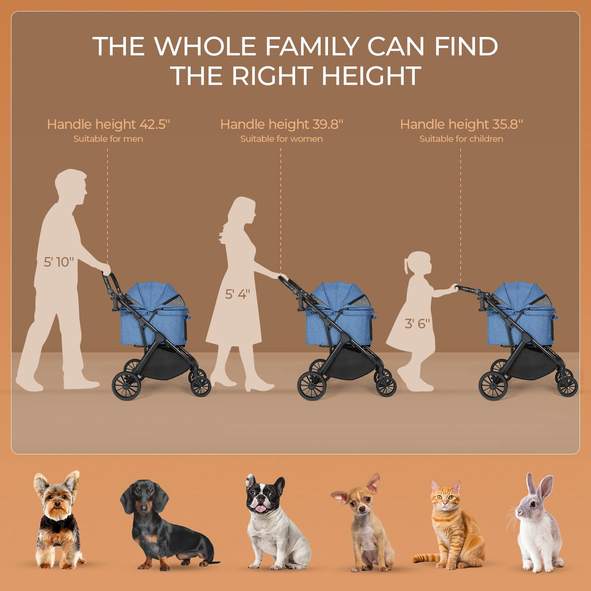 Foldable Dog Stroller A817
