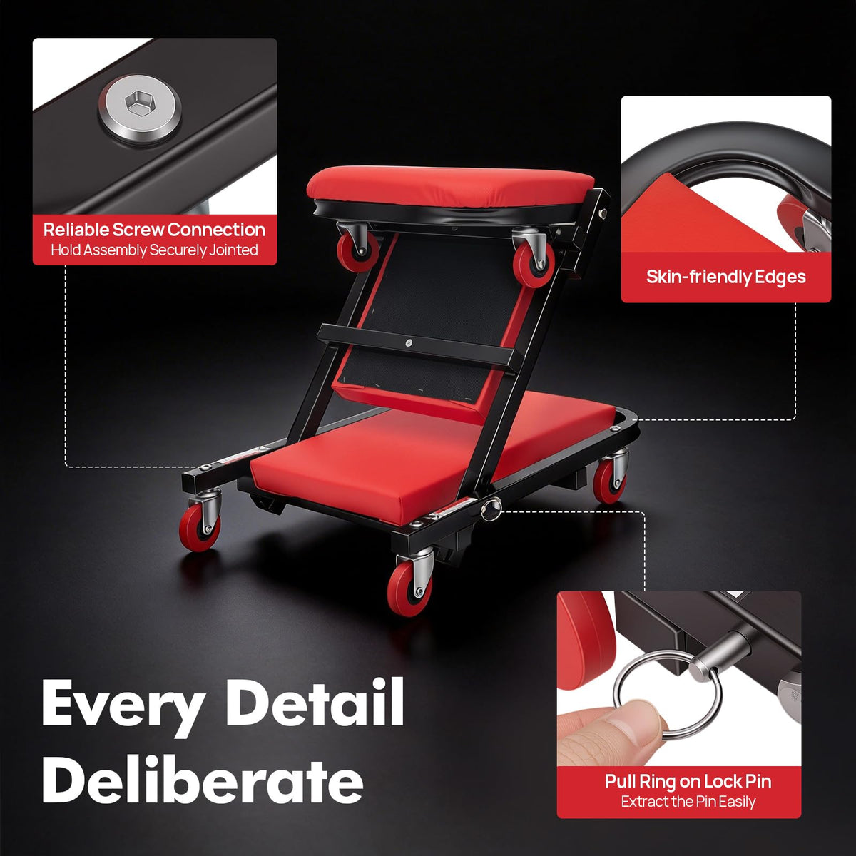 2 in 1 Heavy Duty Rolling Creeper Seat Z283