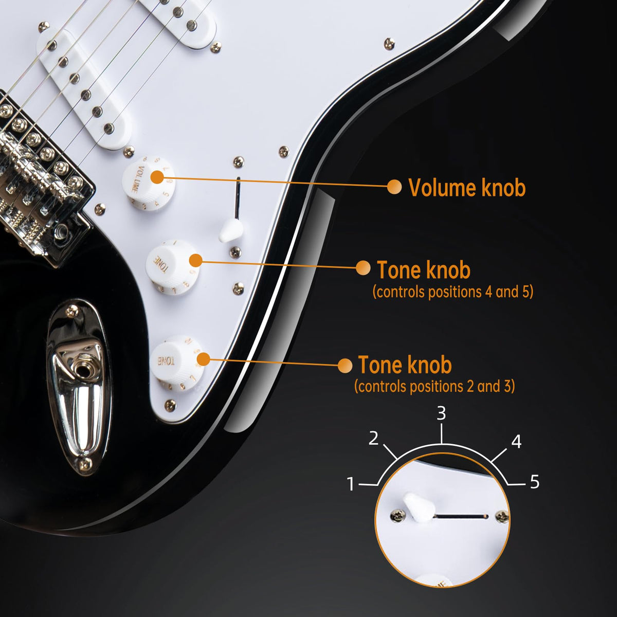 39" Electric Guitar Set with Amp Bag Tuner I162
