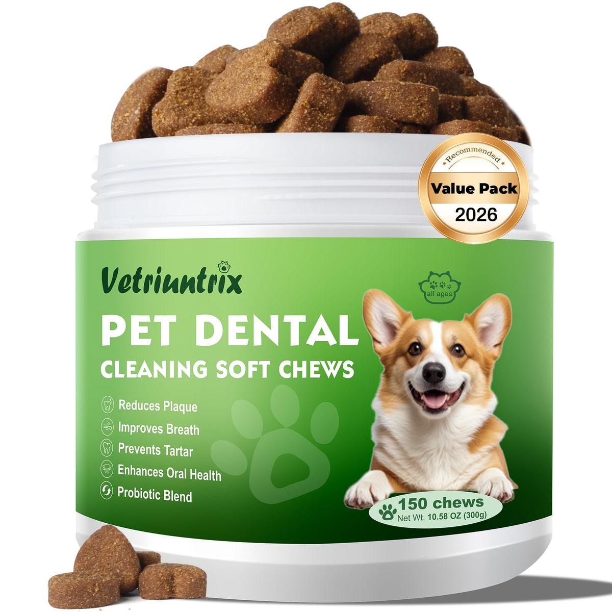 Dog Dental Chews with Natural Enzymes Y8520