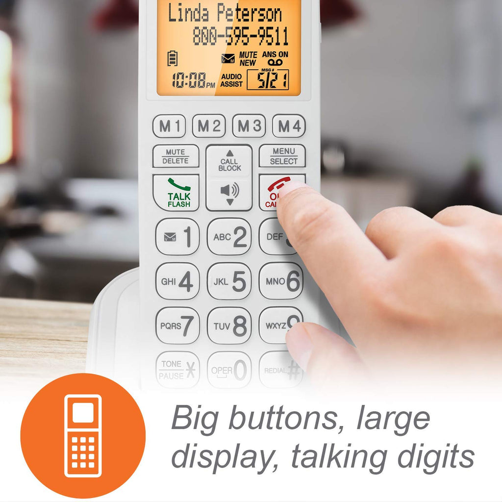 Corded/Cordless Phone System with Big Buttons and Large Display Q73372