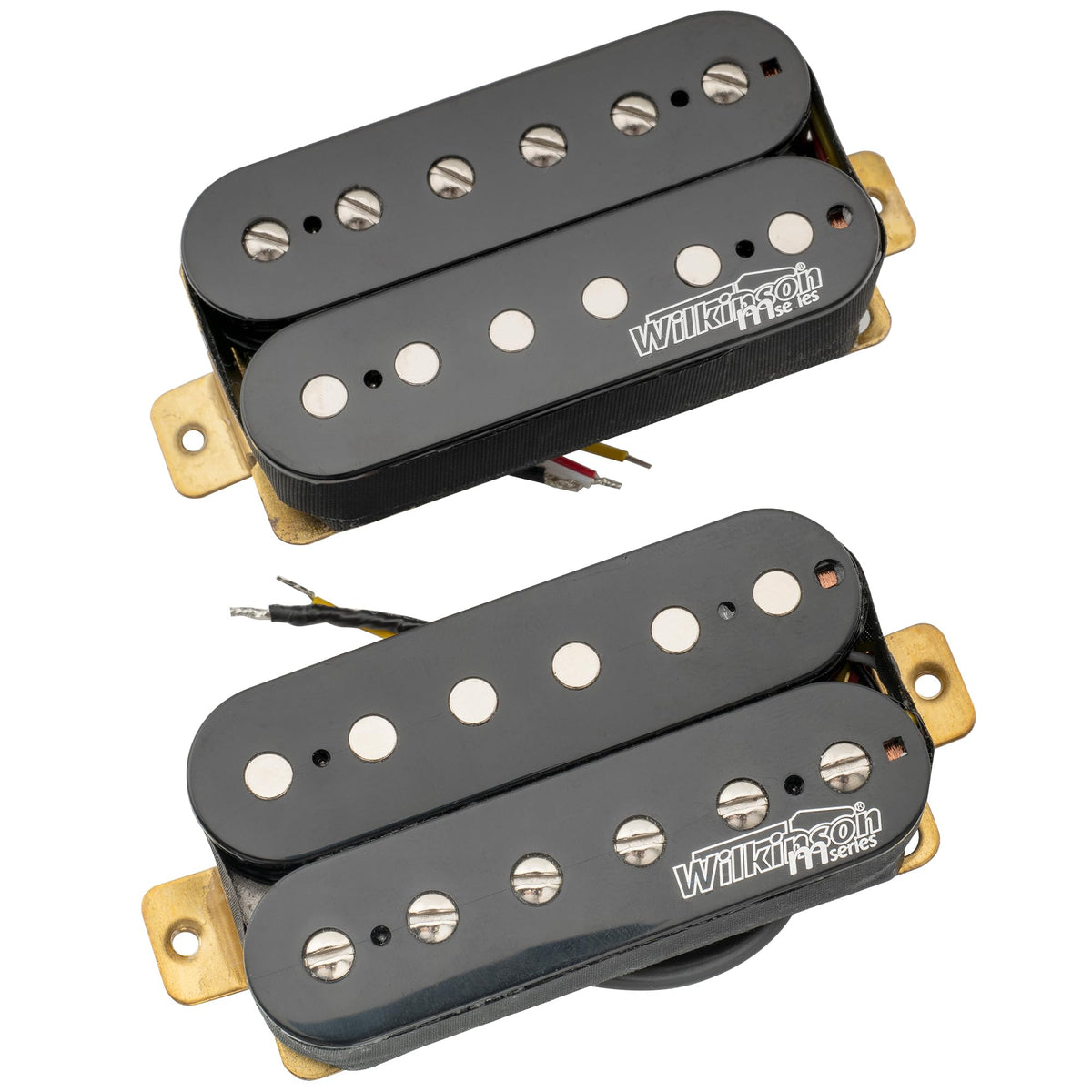 Alnico 5 Open Humbucker Pickups Set Black I736334