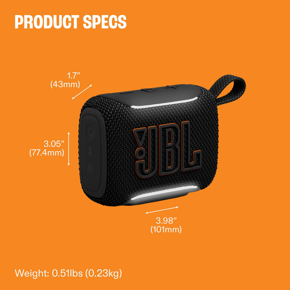 Portable Bluetooth Speaker Waterproof Dustproof Black A837846