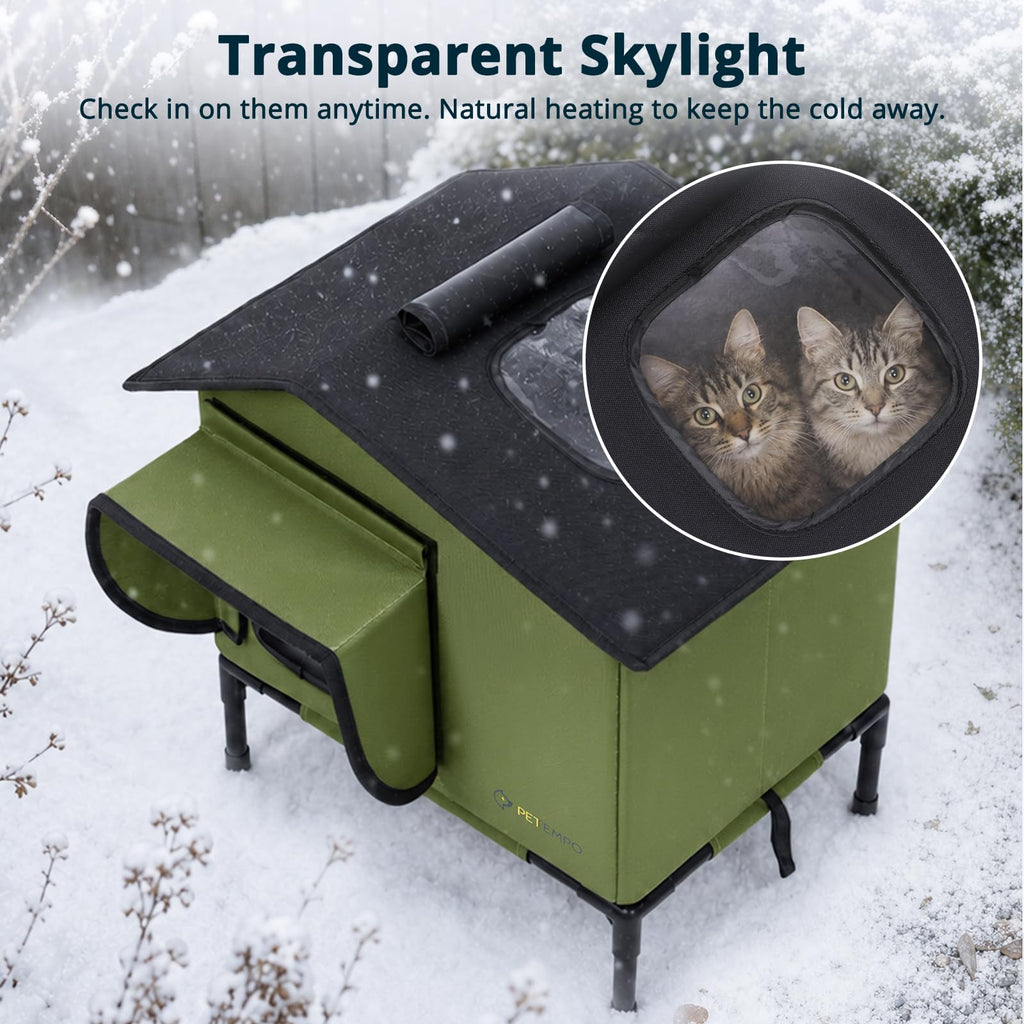 Weatherproof Insulated Outdoor Cat House M67867