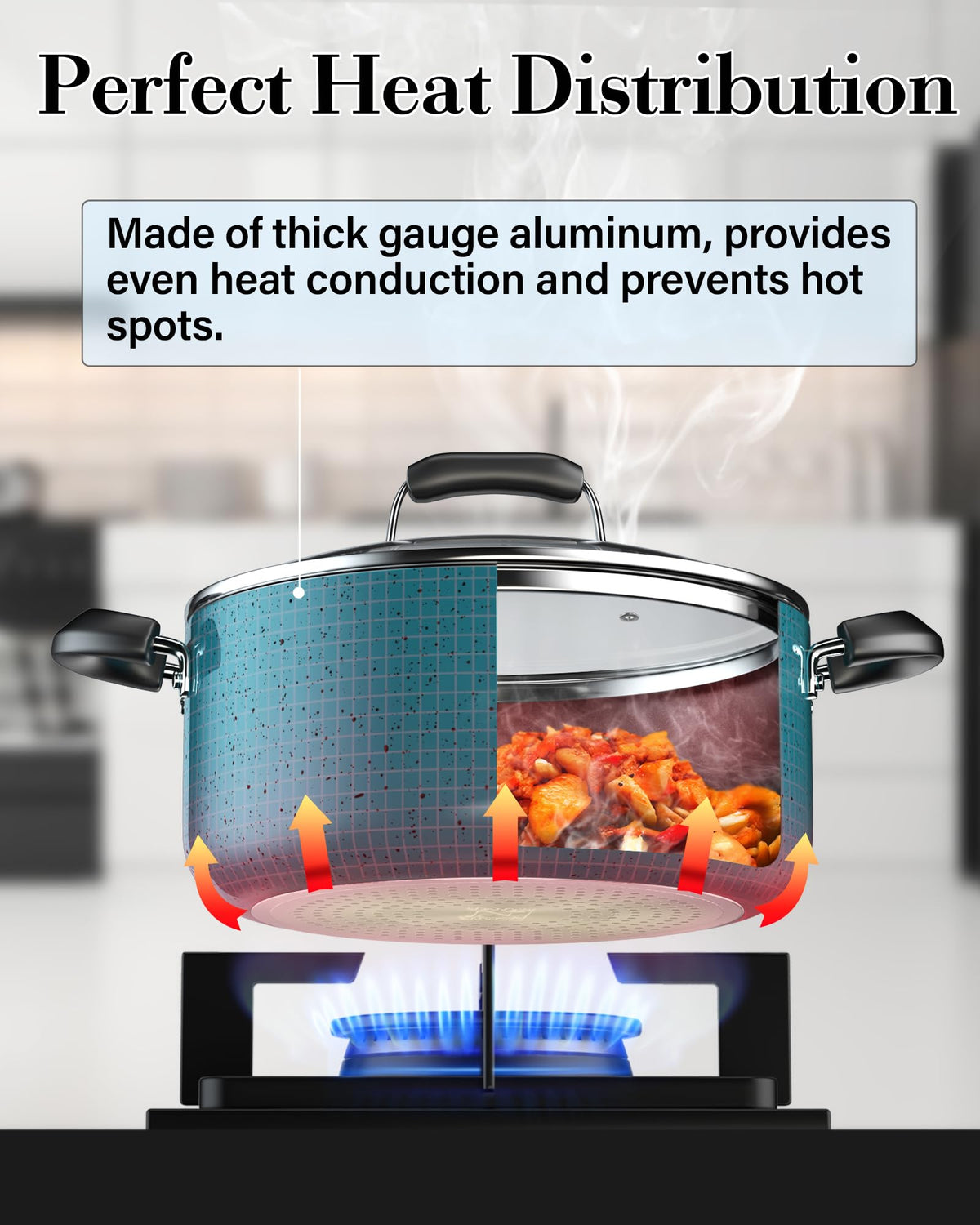 12-Piece Nonstick Induction Compatible Cookware Set O3520
