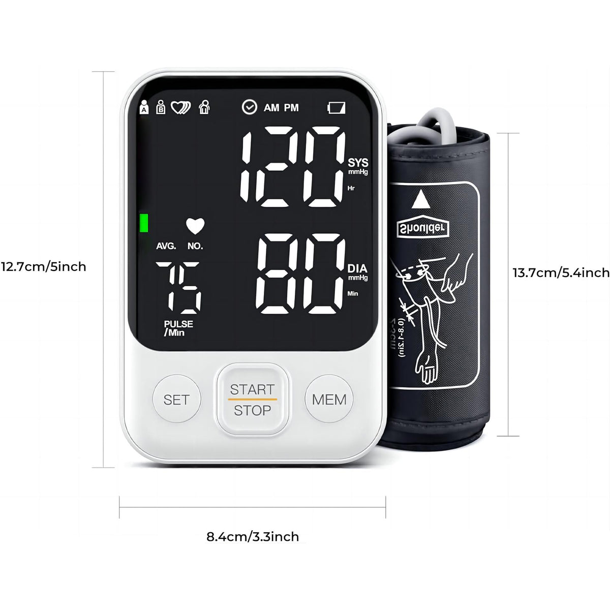 FDA Cleared Upper Arm Blood Pressure Monitor T368566