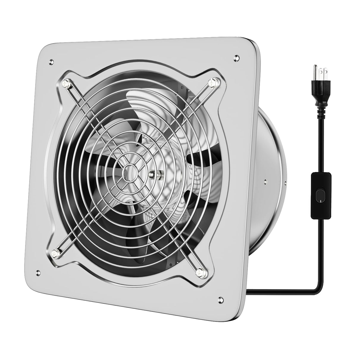 6 inch 308CFM Wall Mounted Exhaust Fan with Check Valve S61178