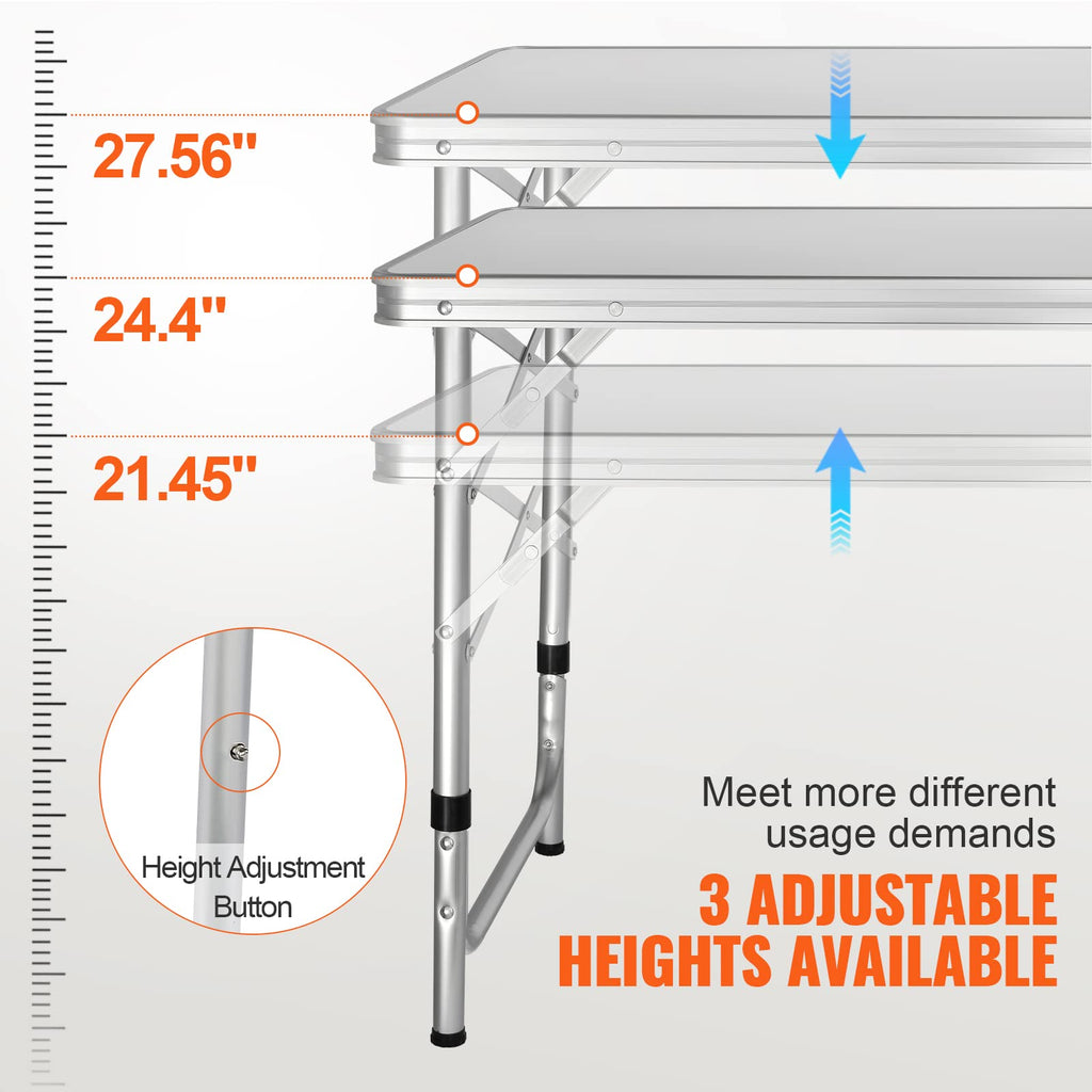 Folding Camping Cooking Table with Storage Organizer P895