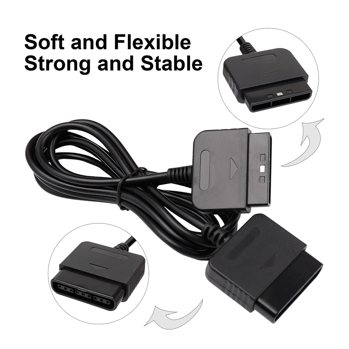 PS2 Controller Extension Cable 2-Pack 1.8M/6FT V1303