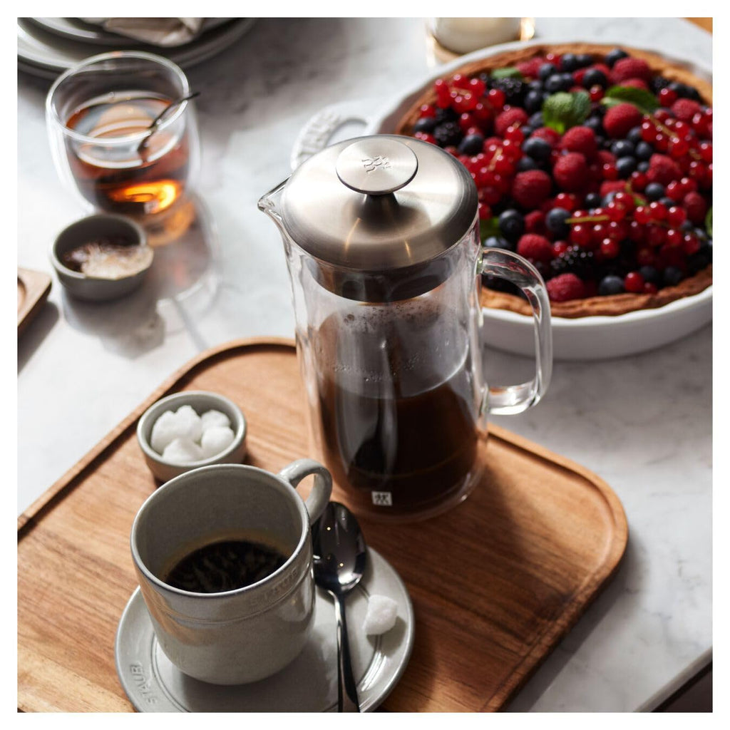 Double Wall French Press and Latte Glass I5999