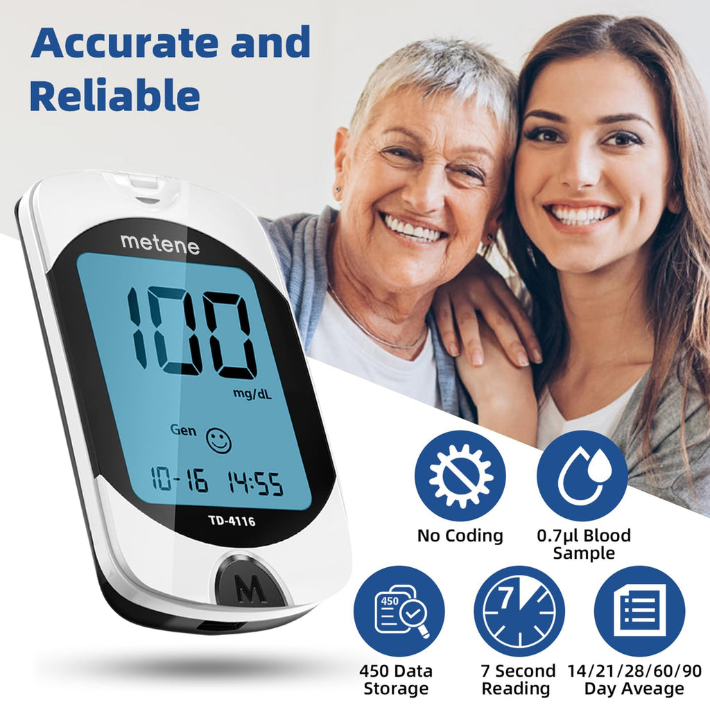 Blood Glucose Monitor Kit & 300 Test Strips F876434
