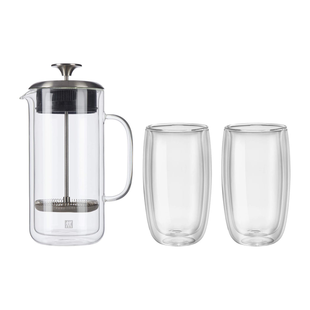 Double Wall French Press and Latte Glass I5999