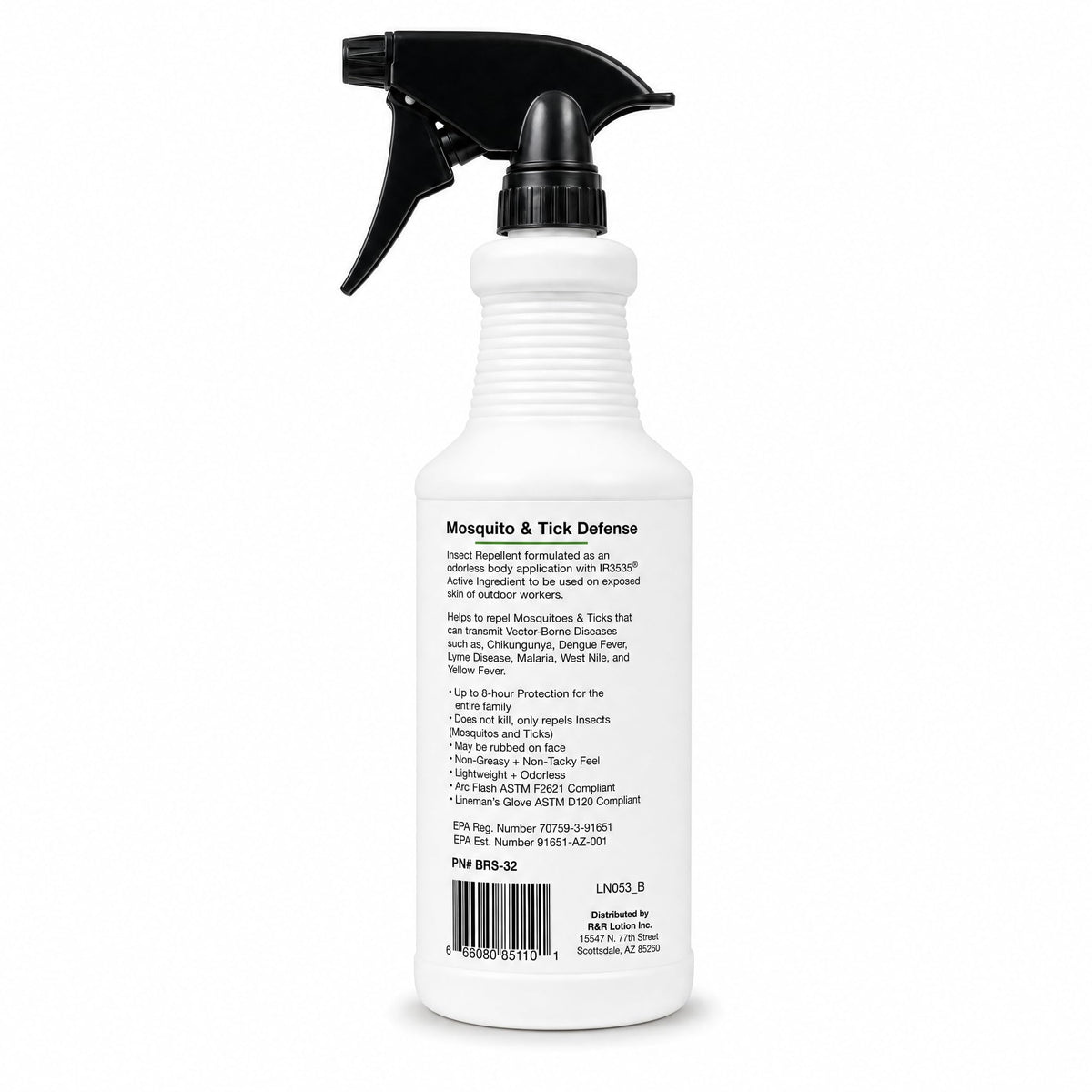 Insect Repellent Spray 8 Hour Protection 32oz Bottle V119