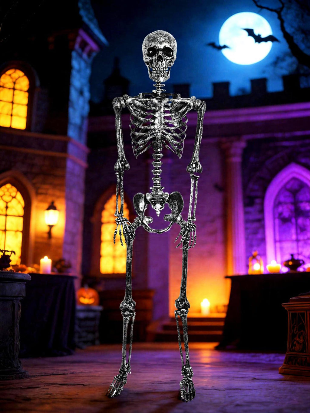5 FT Posable Black Skeleton Y917