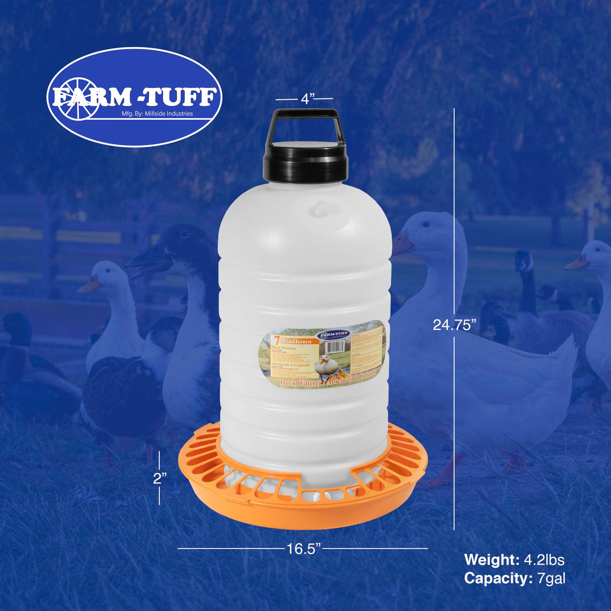 7 Gallon BPA-Free Plastic Poultry Waterer Q86766