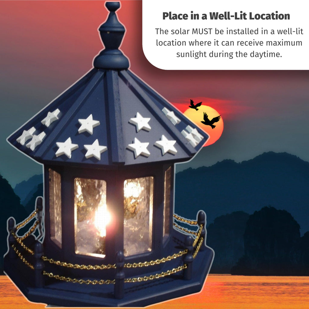 Solar Powered Lighthouse Kit with LED Lights D691