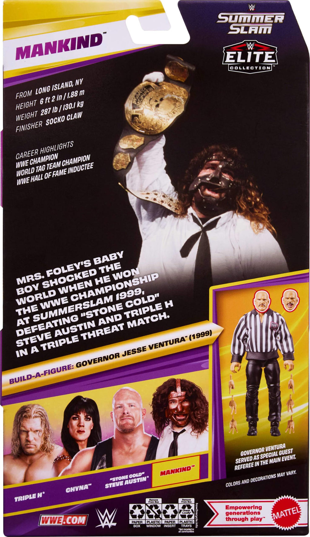 WWE Elite Collection Mankind Action Figure & Accessories N834633