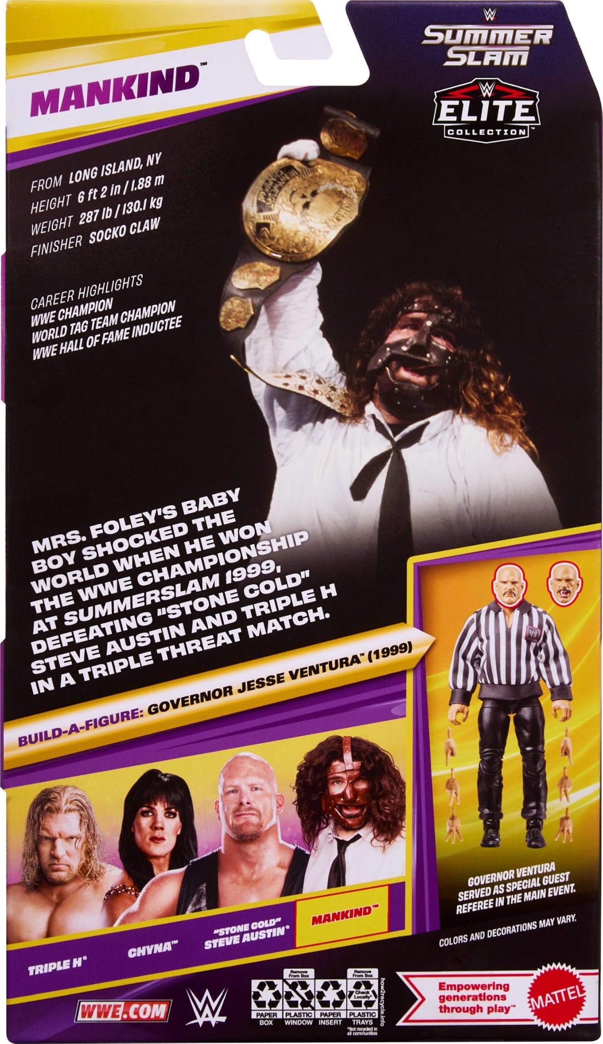 WWE Elite Collection Mankind Action Figure & Accessories N834633
