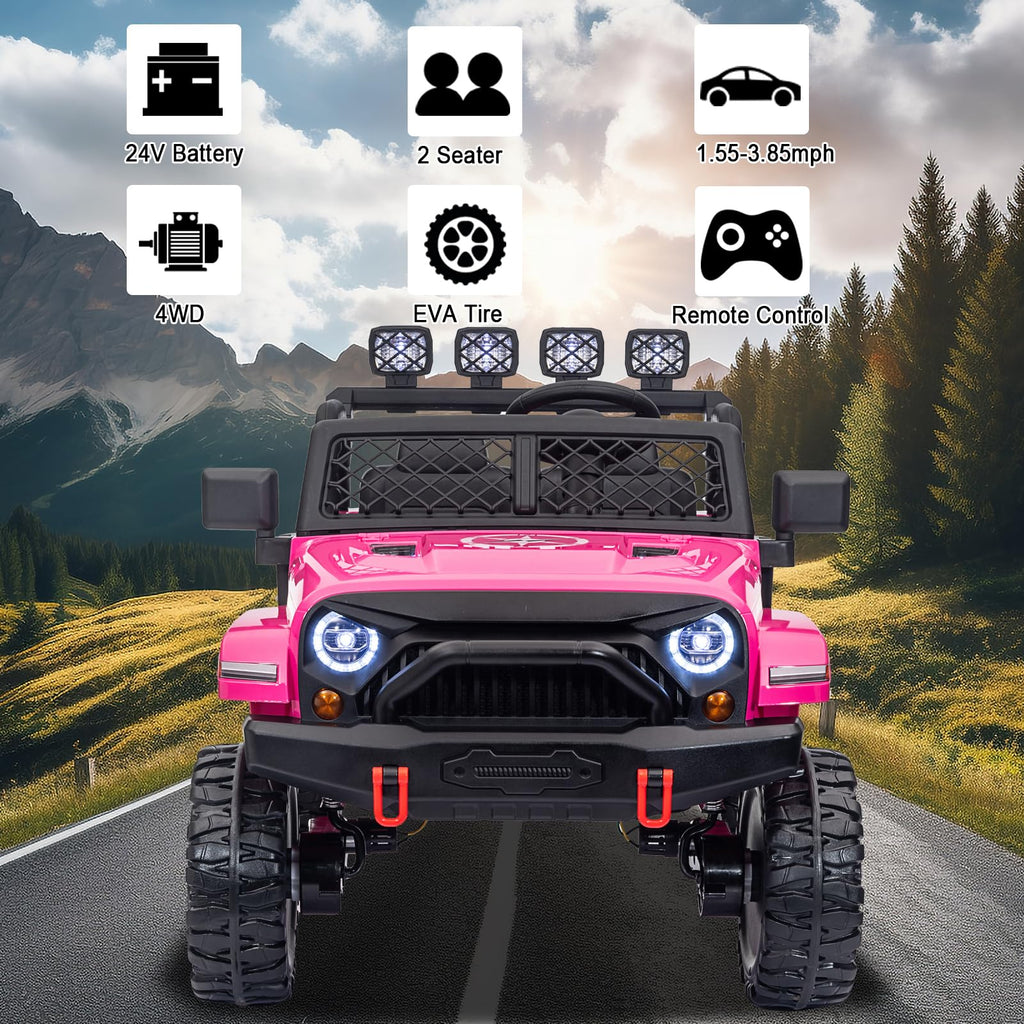 24V 2 Seater 4WD Ride On Truck O476673