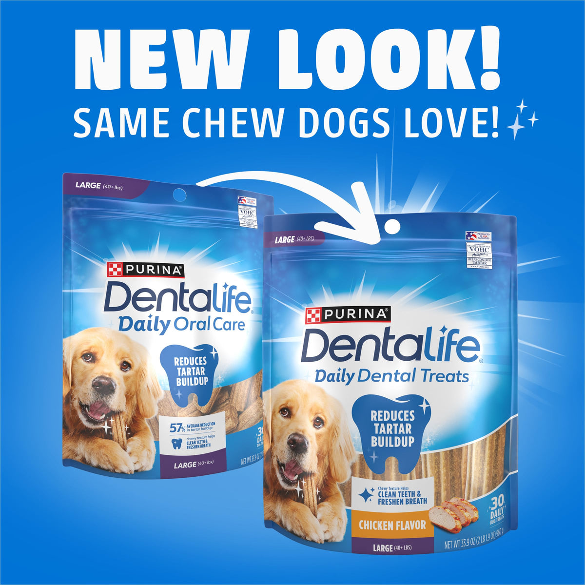 Daily Oral Care Dental Chews for Large Dogs 90 ct C613