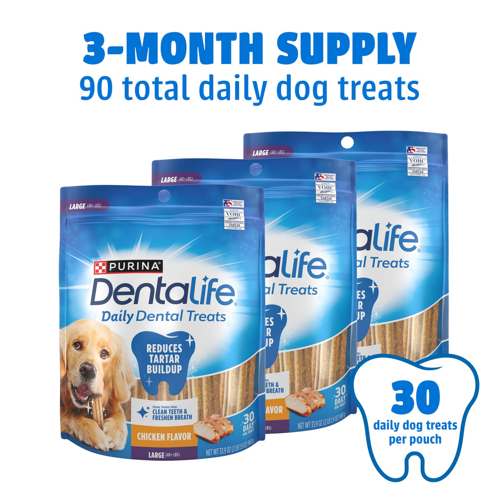 Daily Oral Care Dental Chews for Large Dogs 90 ct C613