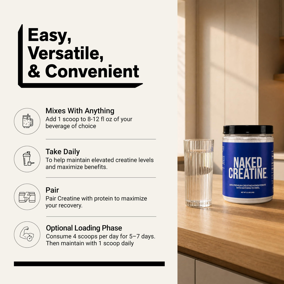 Micronized Creatine Monohydrate 1,000g Vegan Non-GMO M578720