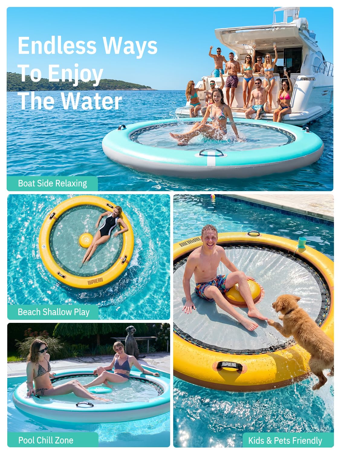 Inflatable Water Hammock 8FT D537486
