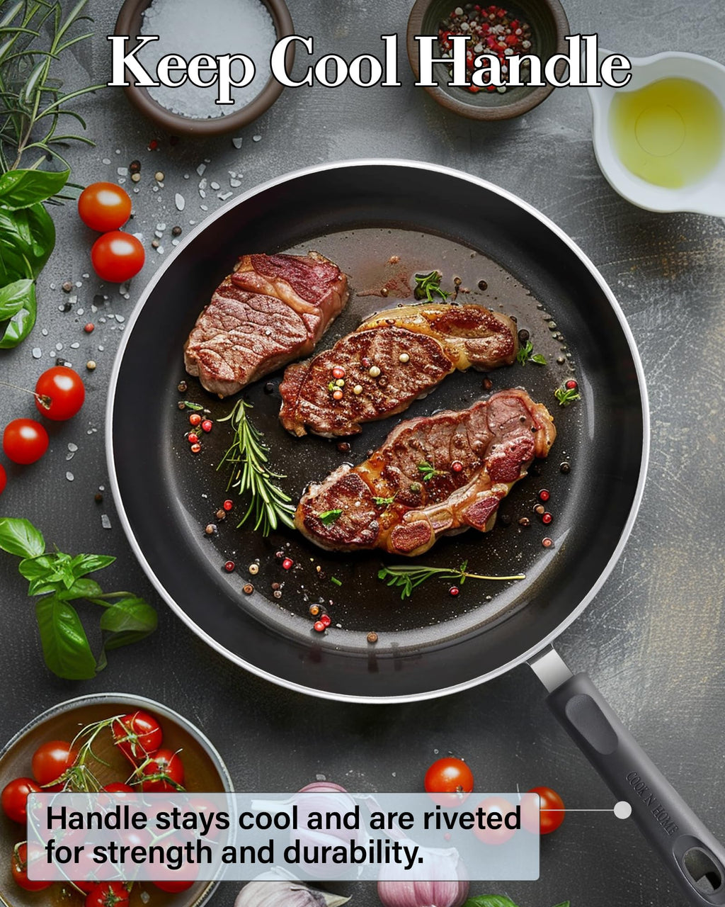 12-Piece Nonstick Induction Compatible Cookware Set O3520