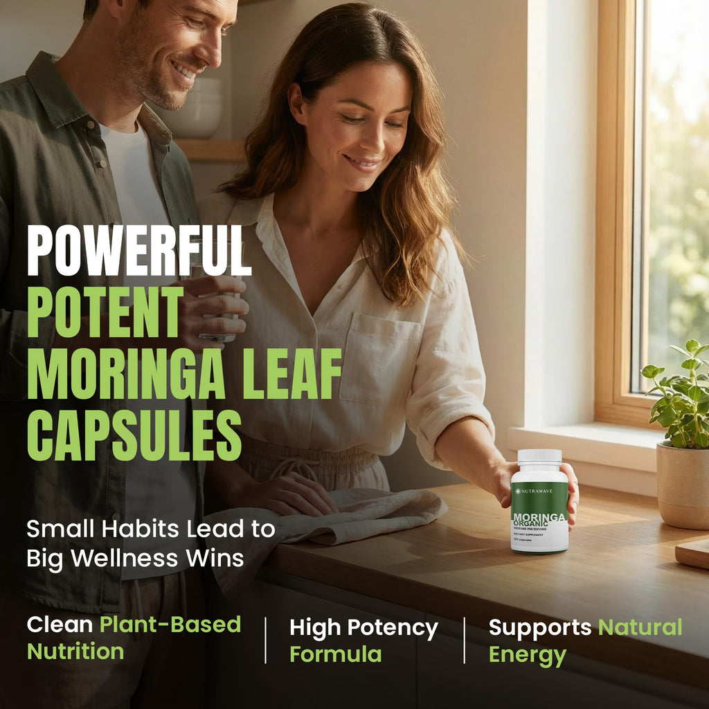 Organic Moringa Capsules 1200mg 120 Capsules V483