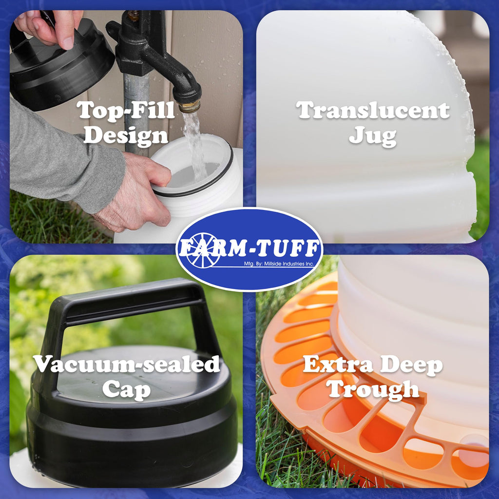 7 Gallon BPA-Free Plastic Poultry Waterer Q86766