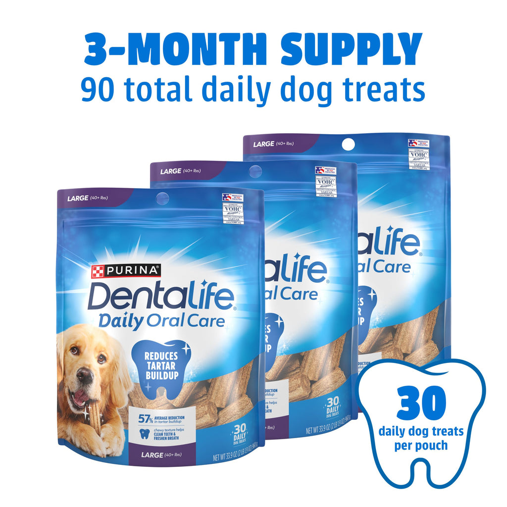 Daily Oral Care Dental Chews for Large Dogs 90 ct C613