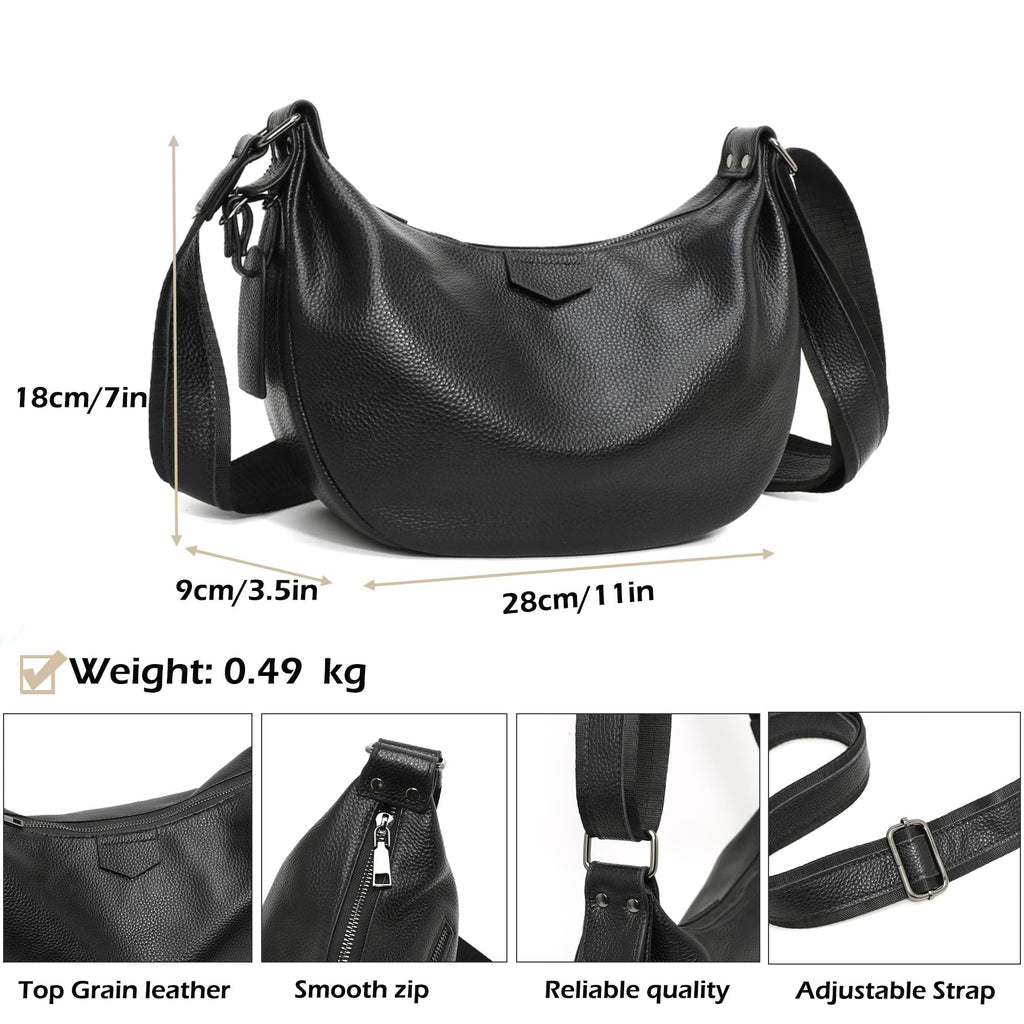 Genuine Leather Crossbody Shoulder Handbag O751