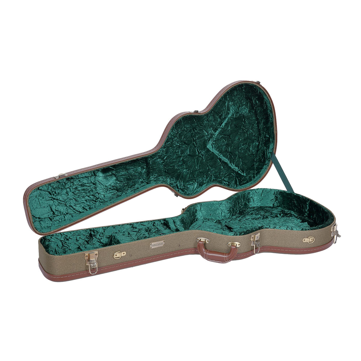 Vintage Green Semi-Hollow Electric Guitar Case W532526