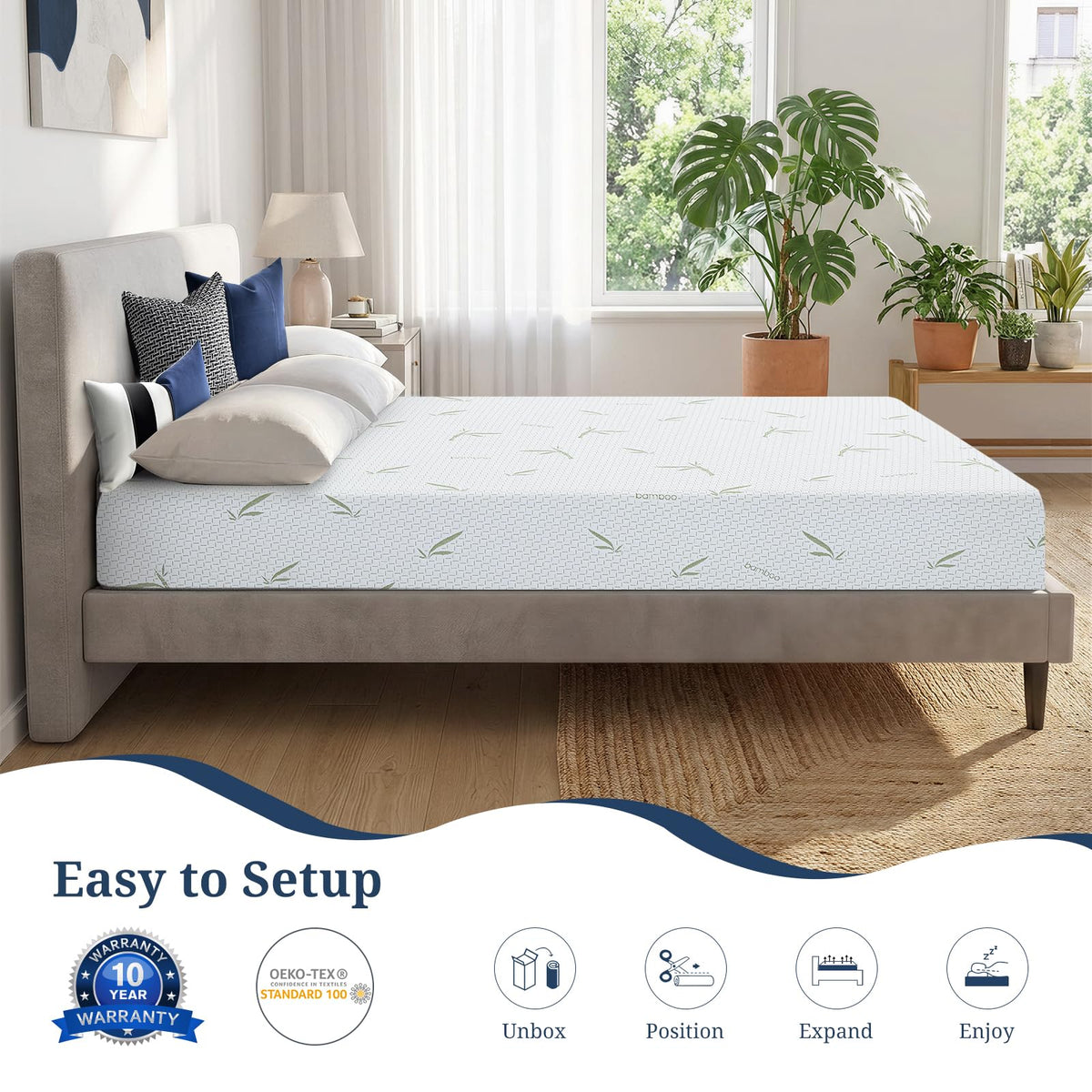 5 Inch Gel Infused Memory Foam Mattress I846