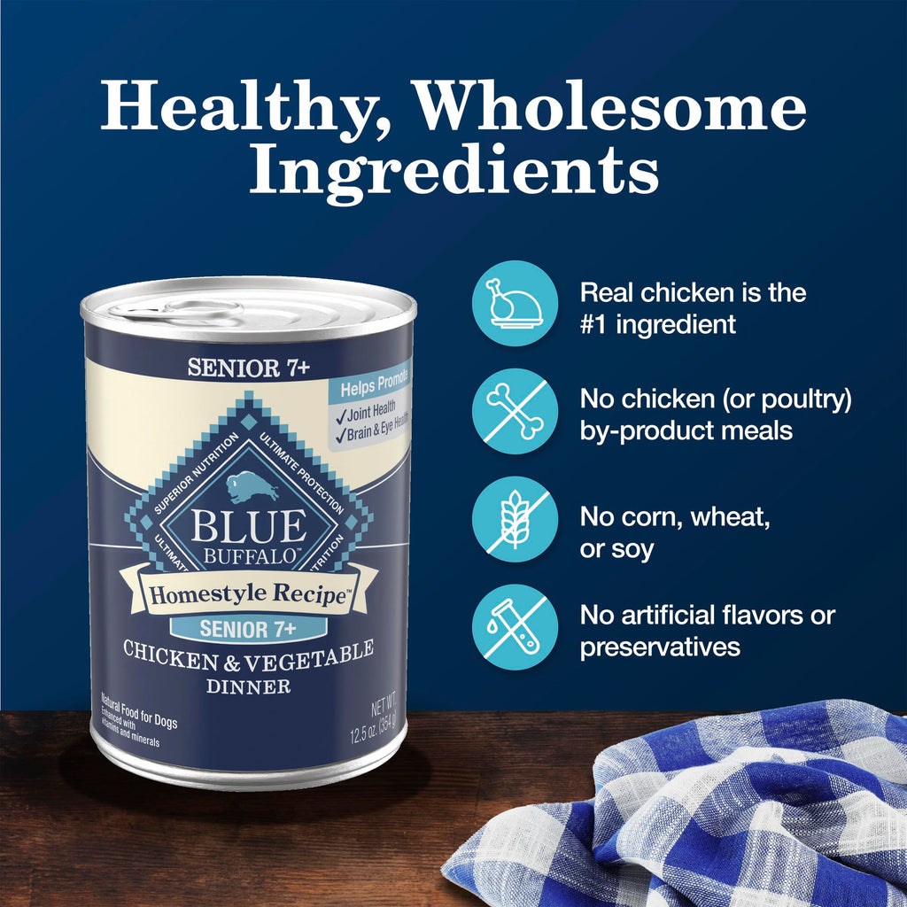 Chicken Senior Wet Dog Food 12.5 oz 12 ct X5612