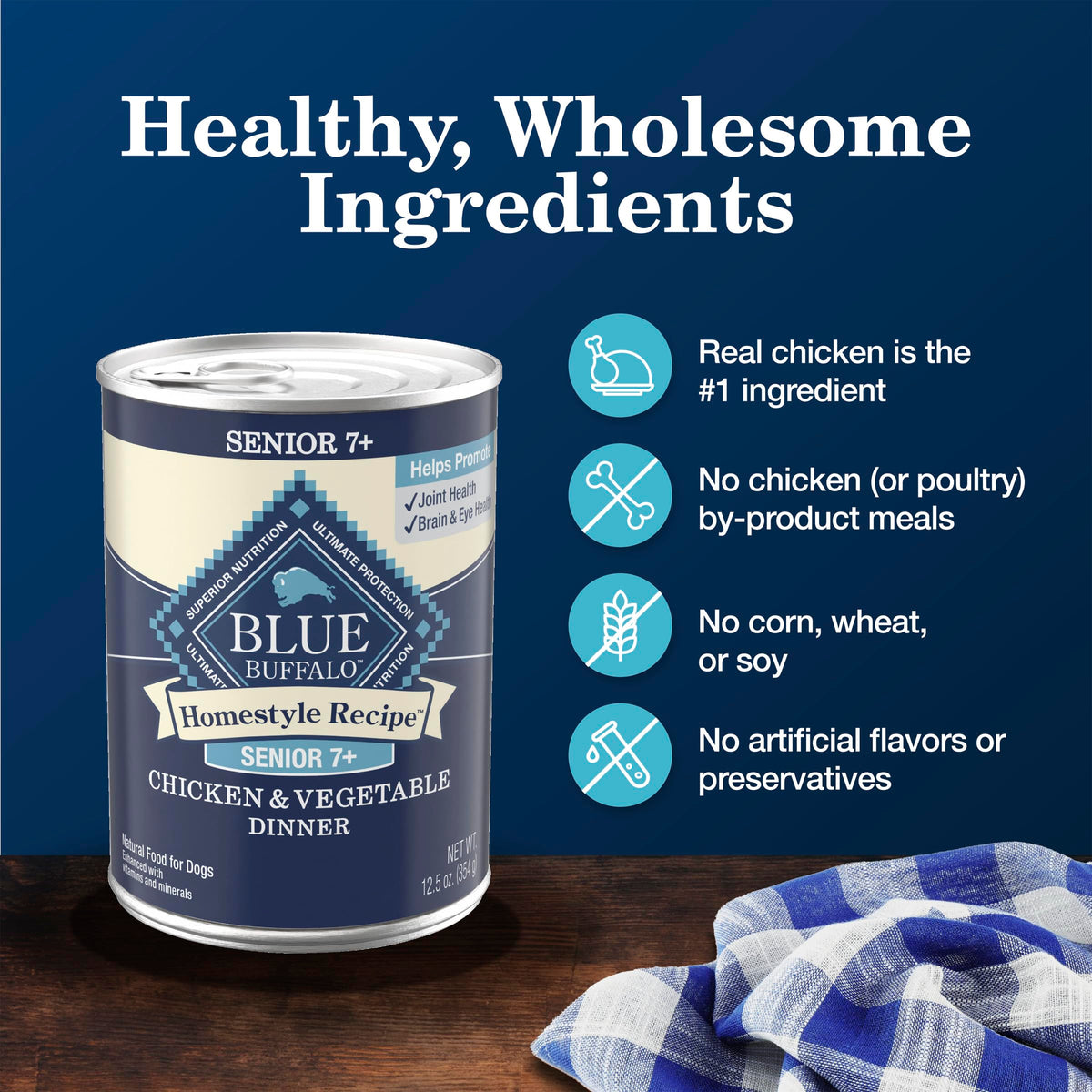 Chicken Senior Wet Dog Food 12.5 oz 12 ct X5612