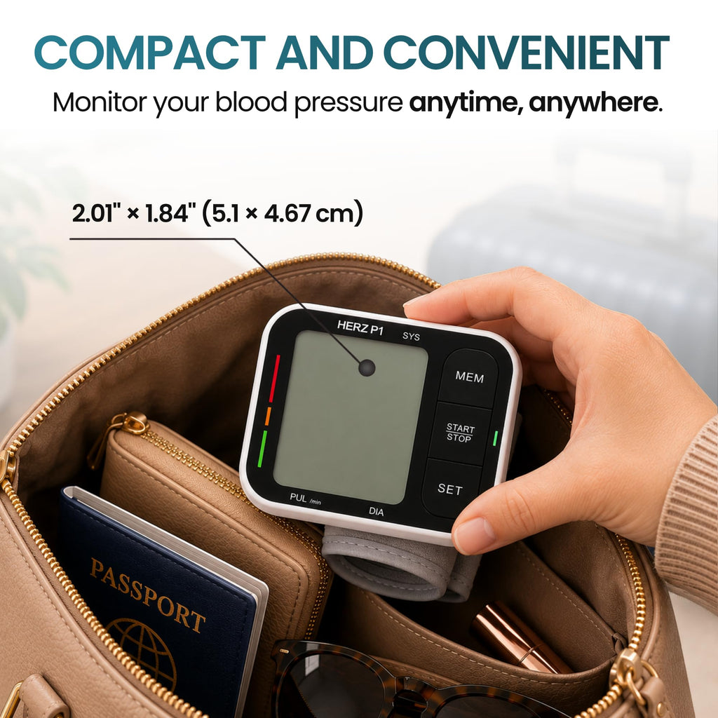 Wrist Blood Pressure Monitor with Large LCD Display and Adjustable Cuff Y61919