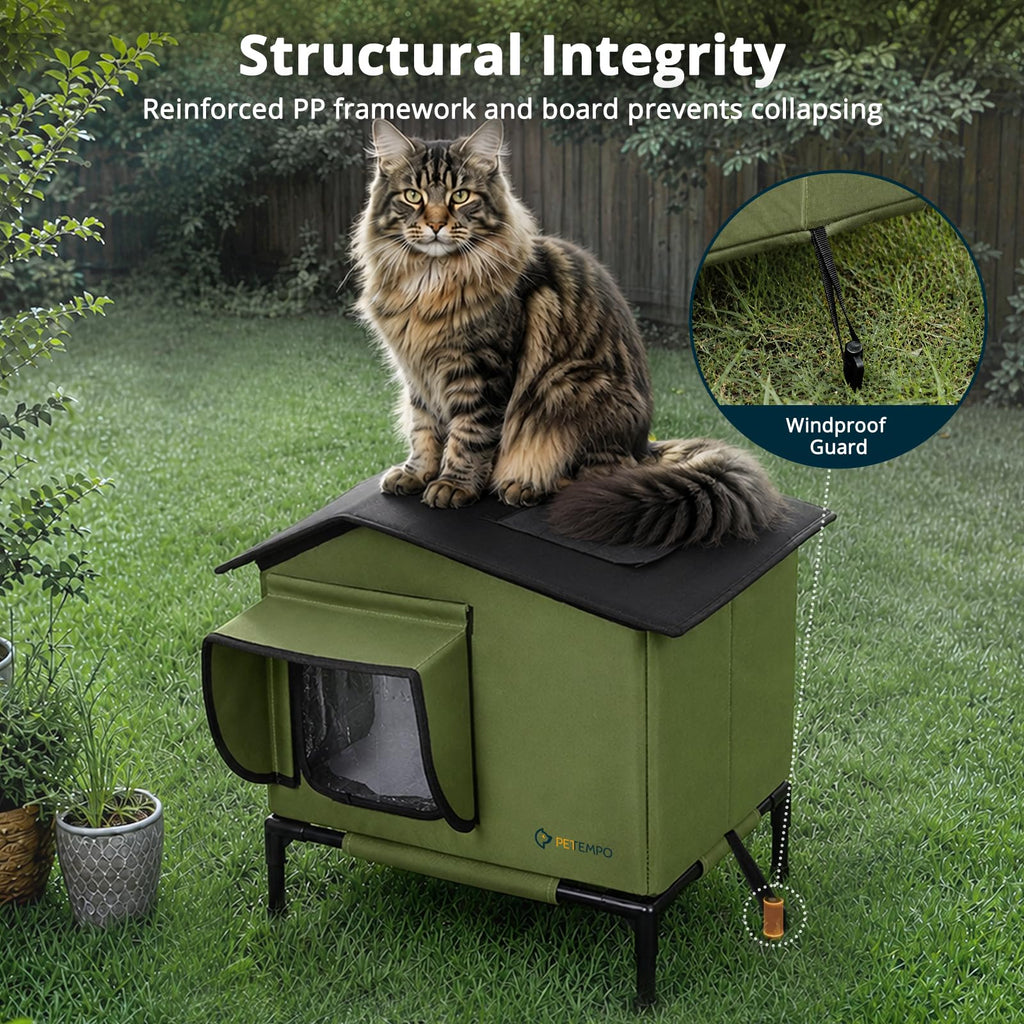Weatherproof Insulated Outdoor Cat House M67867