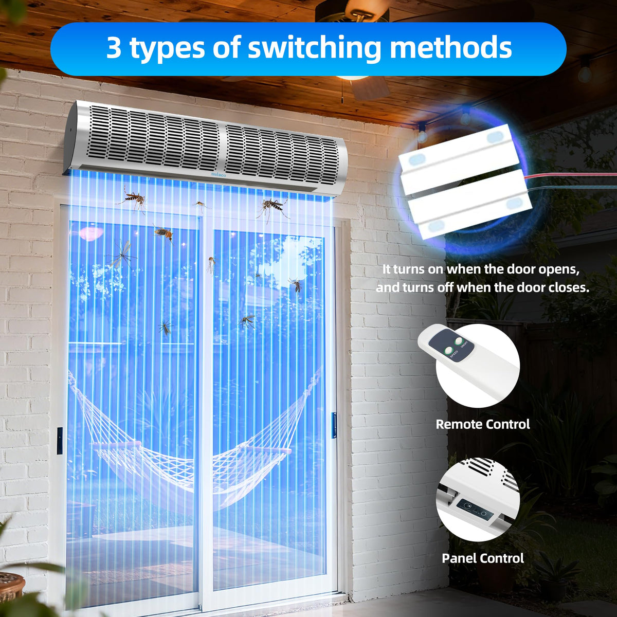 36'' Stainless Steel Wall-Mounted 2-Speed Air Curtain X62585