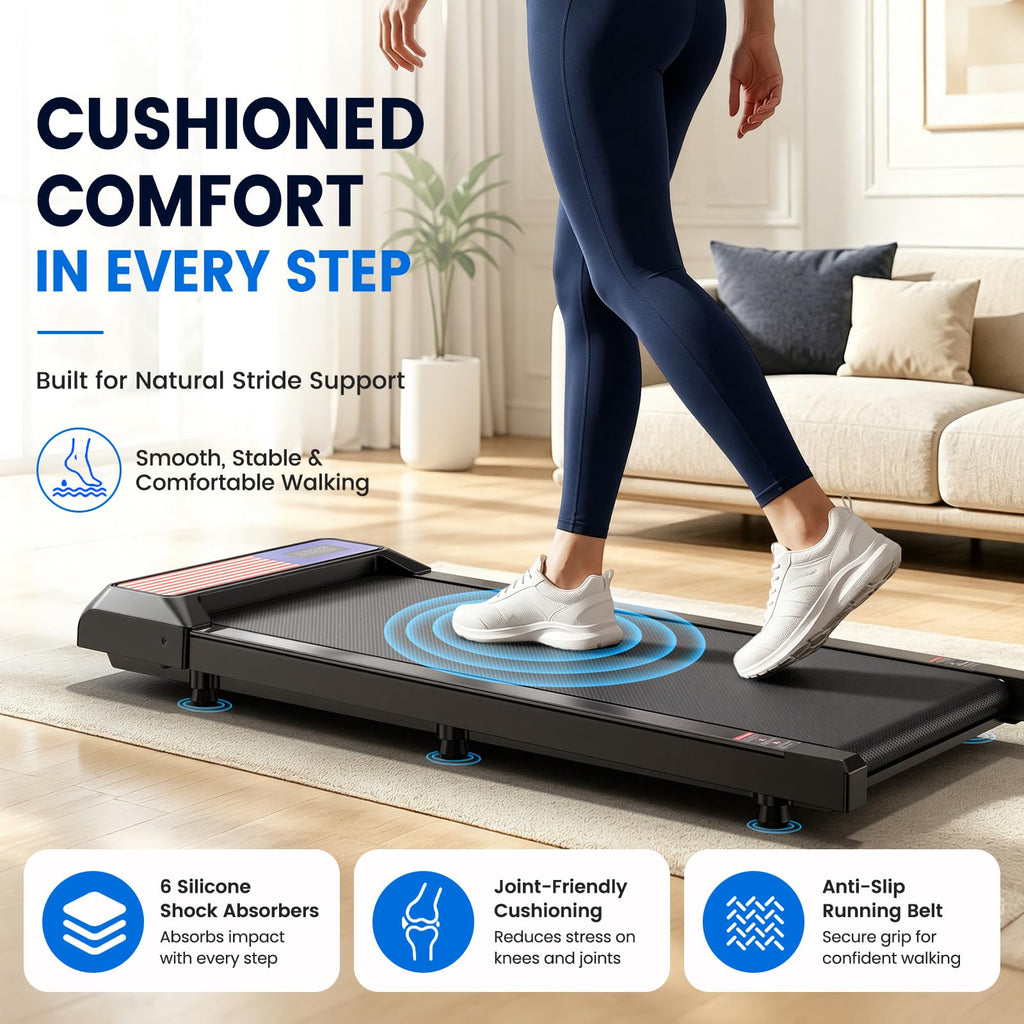 2.5HP Under Desk Treadmill with 8% Incline V447
