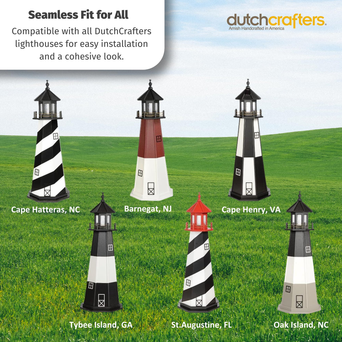Solar Powered Lighthouse Kit with LED Lights D691