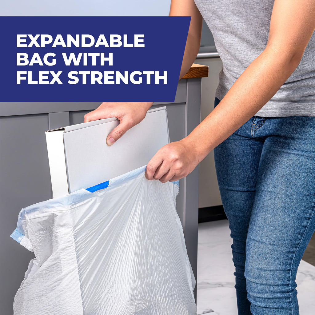13 Gal White Unscented Kitchen Trash Bags R1394